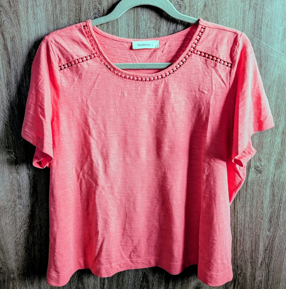 WoolOvers Coral Short Sleeve Tee